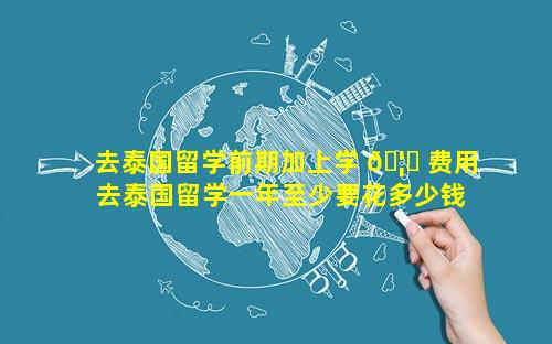 去泰国留学前期加上学 🦉 费用 去泰国留学一年至少要花多少钱 🕷